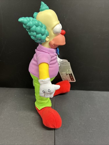 The Simpsons Krusty The Clown Collectible Plush Doll Jakks Pacific 11" - Picture 5 of 6