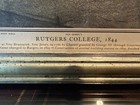 RUTGERS COLLEGE, 1844 Historic 1920 Framed Colored Lithograph — photo 3