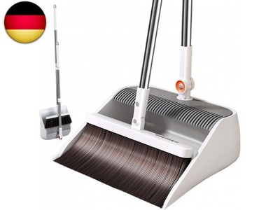 MOPUP Besen- und Kehrschaufel-Set mit langem Stiel, aufrechte Ausführung, 