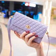 Para LG Wing 4G/5G Estuche Cubierta Lujo Mujeres Bandolera Cartera Cartera Bolso de Mano