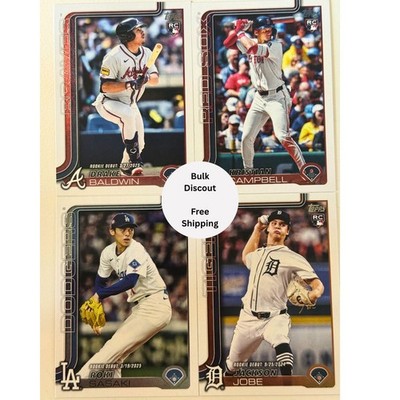 2025 Topps Update Baseball Singles US1-US250 You Pick Complete Your Set