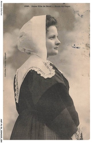 AWF-P6-0419-56 - Junge Mädchen Von Baud - -skizze Motorhaube