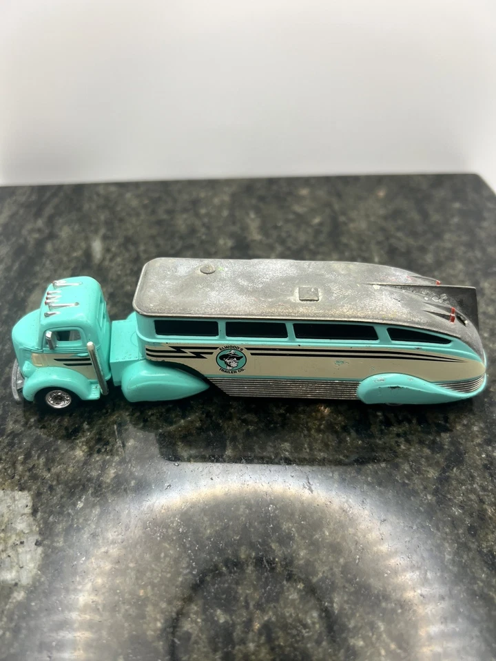 Camión y remolque Ford COE 38 1938 1:64 Hot Wheels 100 % LE Elwood's Trailer Co. Foto 2 de 4