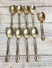 International Sterling Joan of Arc .925 Set of 9 Spoons Sterling Silver