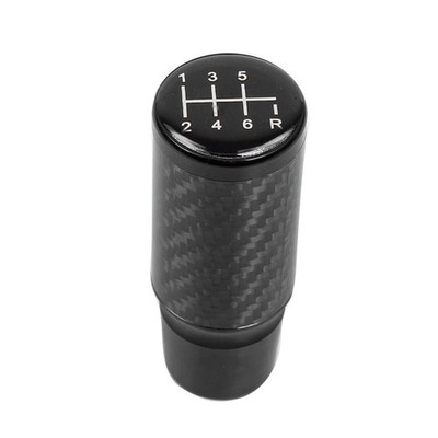 muge racing Carbon Fiber Shift Knob 6 Speeds Pattern Modified Black 