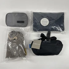 Lot of 4 United Airlines Lufthansa Travel Amenity Kits Bags