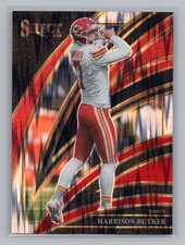 2025 Panini Select #209 Harrison Butker Black and Red Prizm Shock