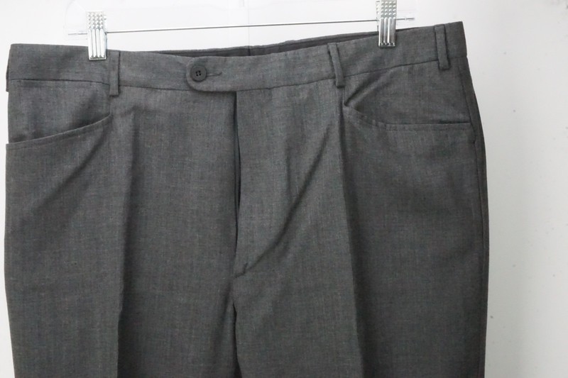 Zanella Gray Wool Blend Dress Pants Trousers 54 EU Brand NEW