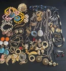 Vintage Jewelry Lot 64 Pieces Bulk Korea Sarah Cov West Germany Wearable Costume