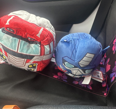 Hasbro Transformers Plush Dolls Small Red Blue Gray Character Set