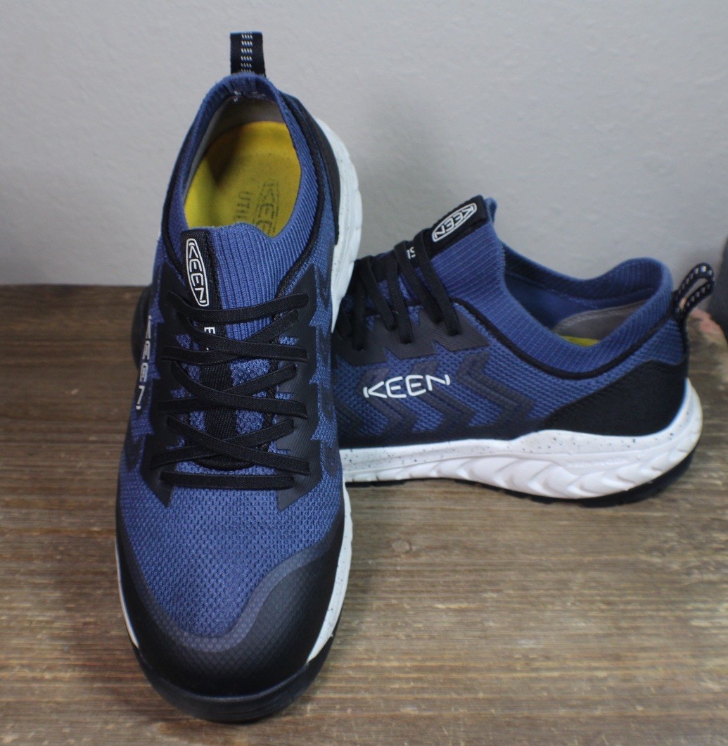 Scarpe da lavoro Keen Utility punta acciaio sneakers uomo taglia 10 5 D blu nero