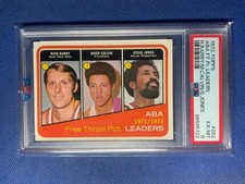 1972-73 TOPPS #262 RICK BARRY/MACK CALVIN/STEVE JONES PSA 6