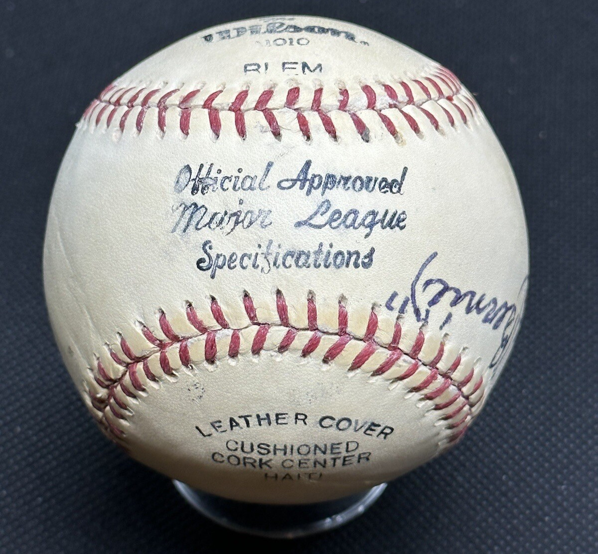 Bernie James Signed Baseball 1929 Boston Braves New York Giants JSA LOA - image 2