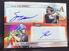 2025 Bowman's Best Dual Auto Slade Caldwell and Waldschmidt 32/75 Diamondbacks