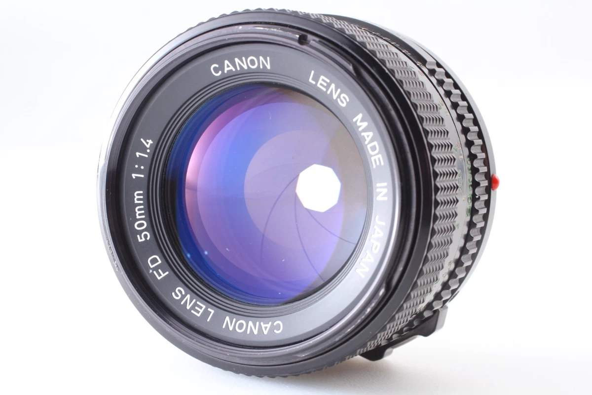 【N COMO NUEVO】 Programa Canon AE-1 Cámara fotográfica negra nueva lente FD NFD 50 mm f/1,4 JAPÓN