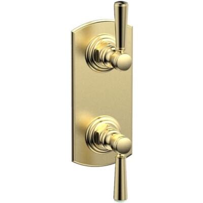 Phylrich 4-100/03U Hex Traditional 1/2'' Thermostatic Valve POLISHED BRASS New!