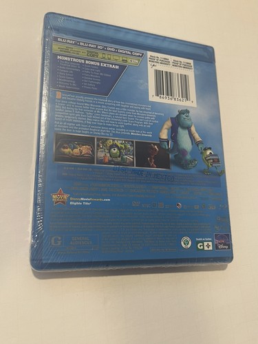 DISNEY Monsters University Ultimate Collectors Edition Bluray 3D NEW & Sealed - Picture 5 of 6