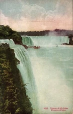 Niagara Falls from Prospect Point Vintage Postcard Waterfalls New York Scenic