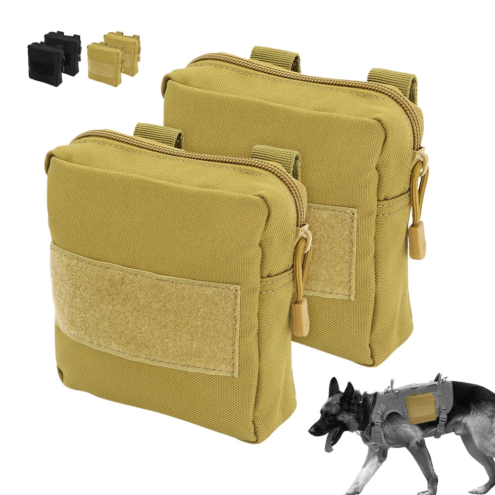 Dog Harness Saddle Bag Backpack Pouch Durable Saddlebag for Pet Tactical Vest