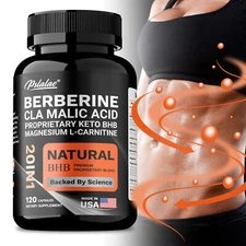 20-in-1 Berberine CLA Malic Acid - Promote Metabolism and Digestive Health