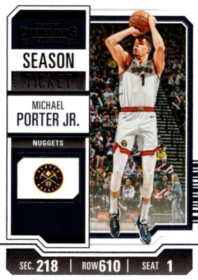 2023-24 Panini Contenders Season Ticket Michael Porter Jr. Denver Nuggets #28