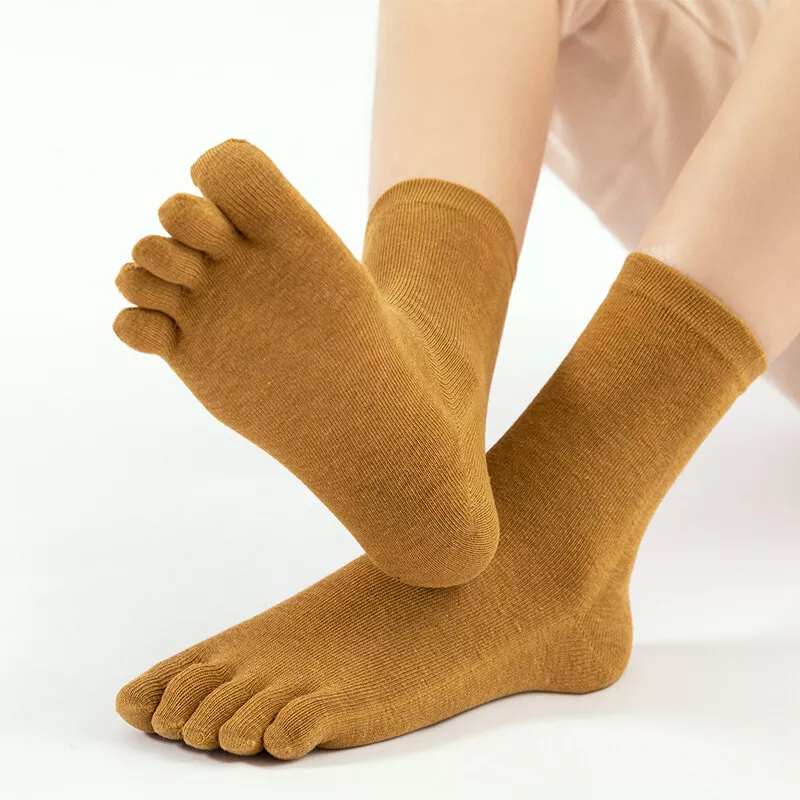 5 Pairs Lady Toe Socks Sport Five Fingers Casual Breathable Cotton Blend Fashion - Image 3 of 4
