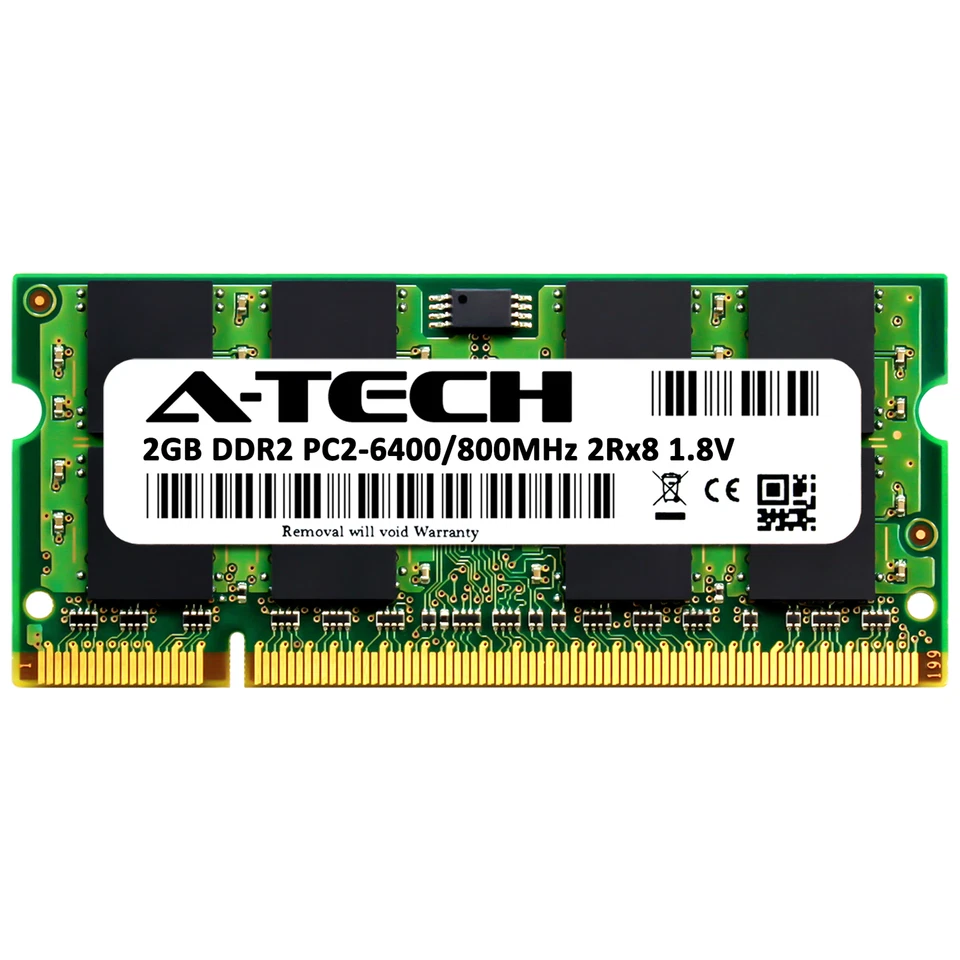2GB DDR2-800 SODIMM Samsung M470T5663QZ3-CF7 Equivalent Laptop Memory RAM - Image 2 of 2