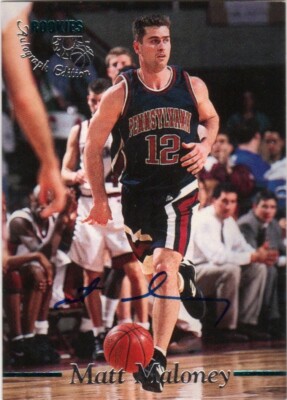 1995 Classic Rookies Autograph Rookie Card Matt Maloney Pennsylvania