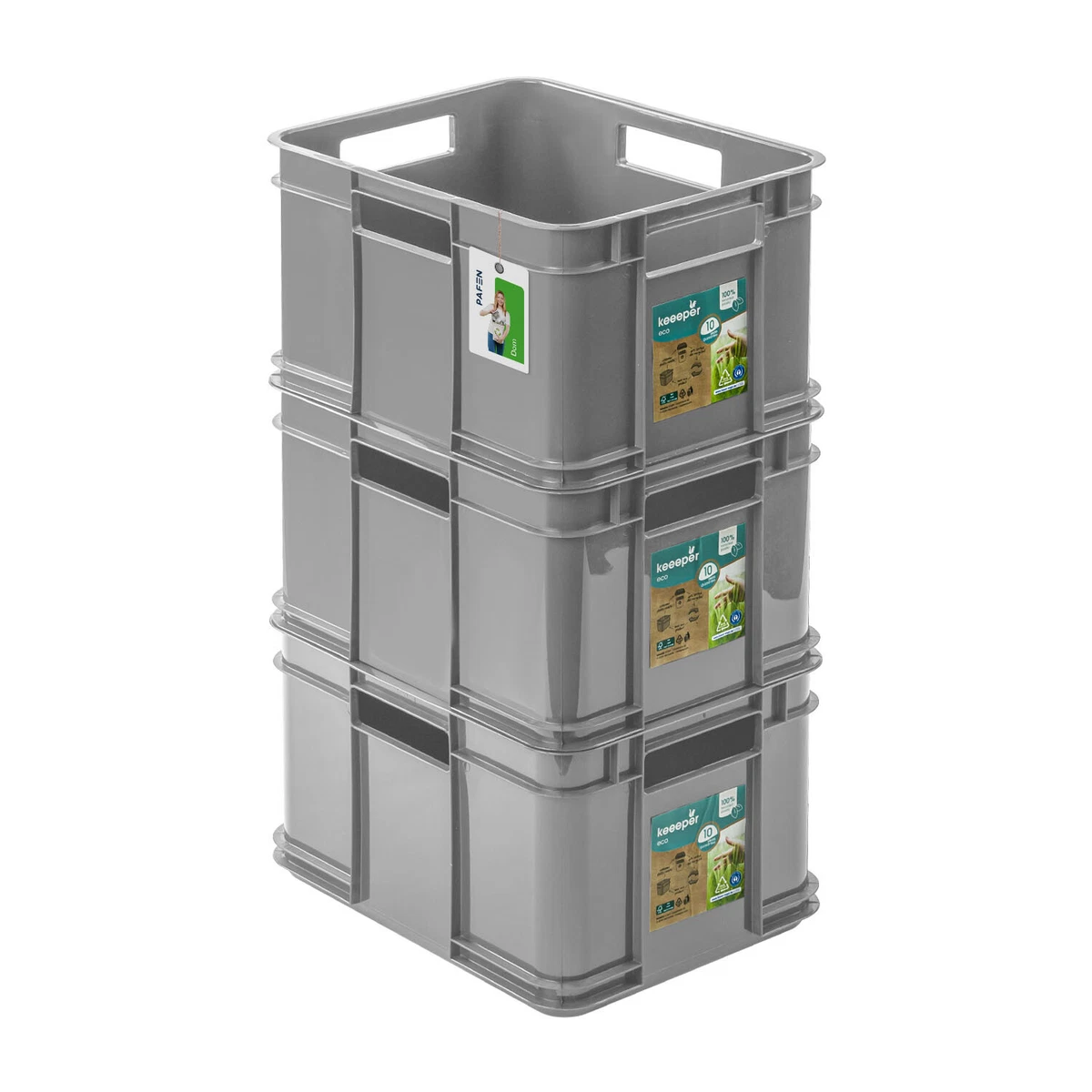 Cesto di verdure Trasparente Bianco Impilabile Plastica (12 L) | Leroy