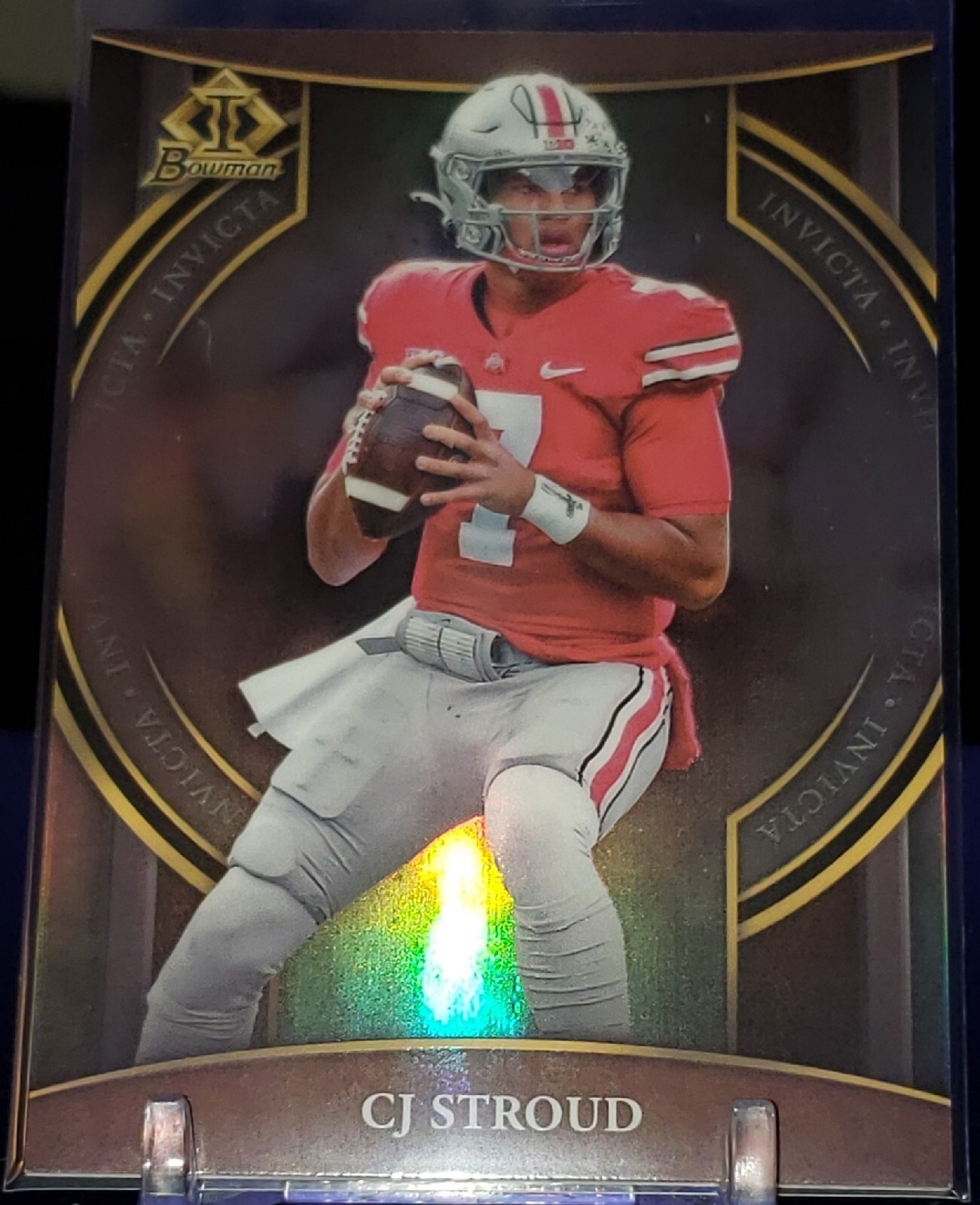 CJ Stroud 2022 Bowman University Chrome #BI-2 Invicta Refractor NFL Draft 2ND