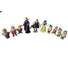Vintage Disney Snow White, Prince, Queen, and the Seven Dwarves Figures Set 1993
