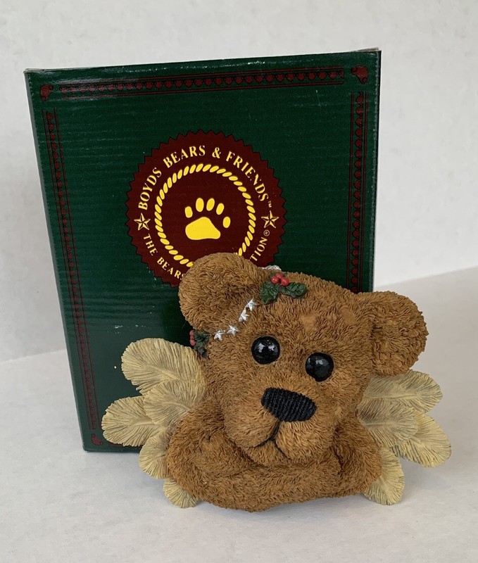 Boyds Bears,  "Angelica-In Flight" Angel Bear Holiday Wall Hanging
