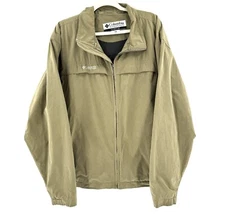 Columbia Northway Jacket Men's XL Extra Large Green Full Zip Vented Windbreaker