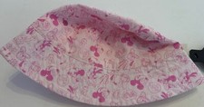 Disney Mickey Mouse  Friends Age 3-5 Years Lined Pink Sunhat  UPF 50 