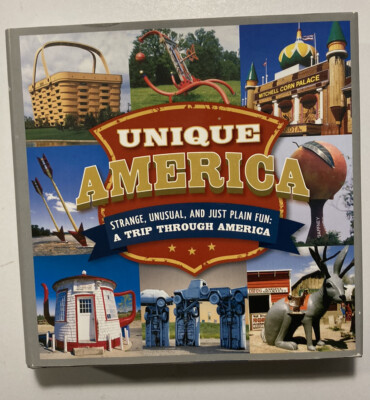 UNIQUE AMERICA Trip Thru America by Jeff Bahr 2016 1st Edition Hardcover DJ VG+