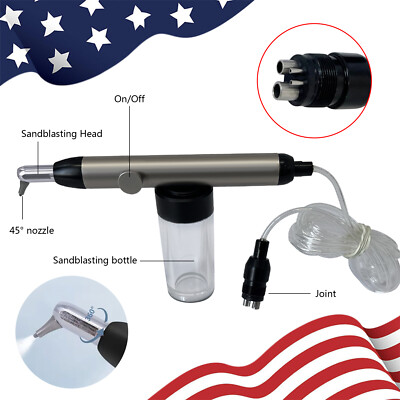 Dental Aluminum Oxide Micro Blaster Air Polisher Abrasion Microetcher 4Holes