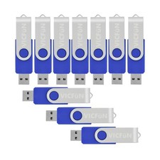 VICFUN 50pcs 8gb Flash Drives 8GB USB Pen Drive USB 2.0-Blue Blue