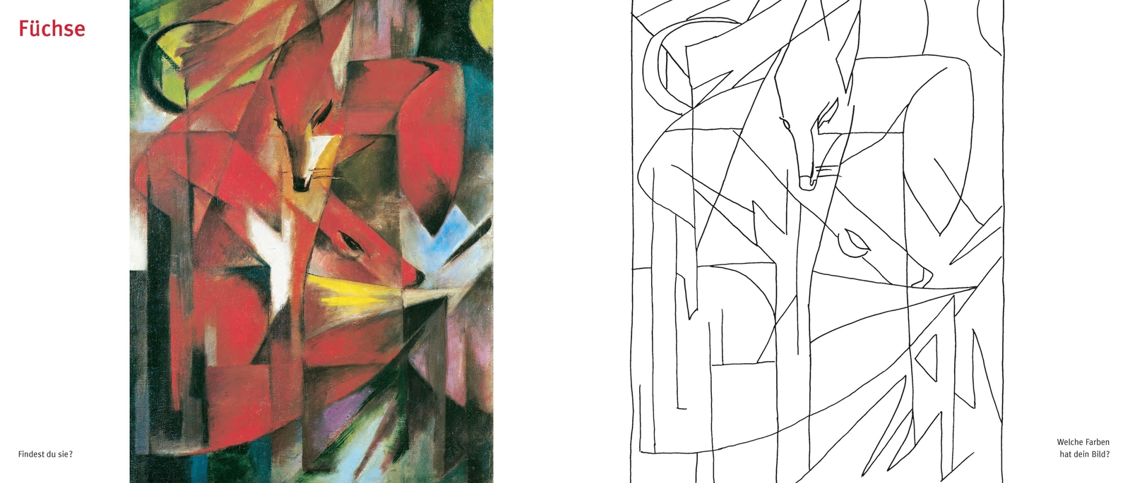 Thumbnail - Franz Marc | Doris Kutschbach | Das Kunst-stickr-mal-buch | Broschüre