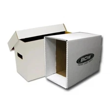 (1x) BCW Short Comic Book Storage Box House w/ Short Comic Box