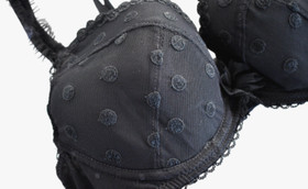 $120 NEW AUBADE Liberty POLKA DOTS PUSH UP Bra US/UK-30D EUR-65D FR-80D