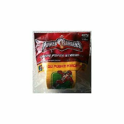 Power Rangers Dino Charge Crepe Streamer - 30 Foot Red Party Decoration