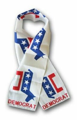Democrat Democratic Lightweight Flag Printed Knitted Style Scarf 8''x60''