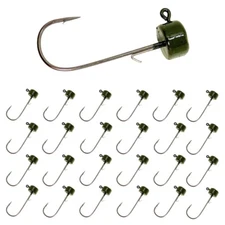 Reaction Tackle Lead Mushroom Head Ned Rig Shroom Jig Heads (25-Pack)