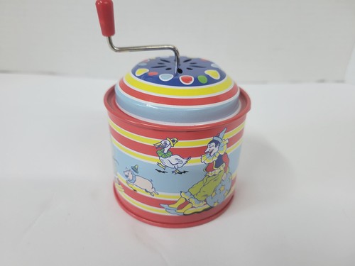 Schylling Wind Up Colorful Tin Music toy (2007) works. EUC - Picture 2 of 4