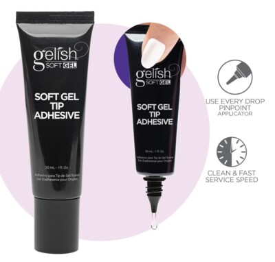 Harmony Gelish Soft Gel Tip Adhesive Tube 1 oz / 30 mL