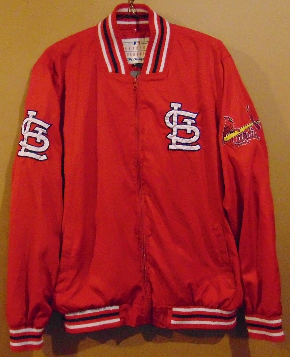 ST. LOUIS CARDINALS ZIP FRONT CARDINAL RED JACKET | eBay