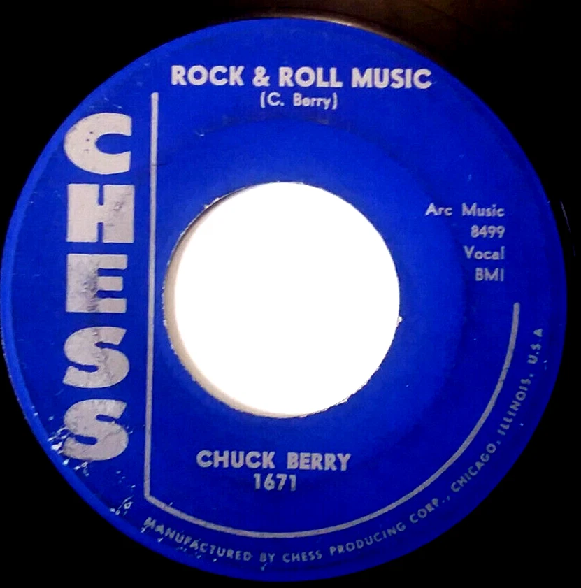CHUCK BERRY -  Rock & Roll Music / Blue Feeling - Vinyl 45rpm 1957 Chess 1671 - Image 2 of 4