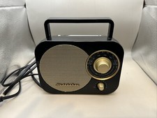 Studebaker SB2000 Retro Portable AM/FM Radio - Speaker -Aux Input Black Tested
