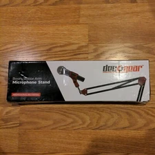 Deco Gear Adjustable Microphone Suspension Boom Scissor Arm Stand