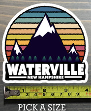 Waterville Mountain Sticker New Hampshire Ski Vermont Snowboard Decal Gunstock